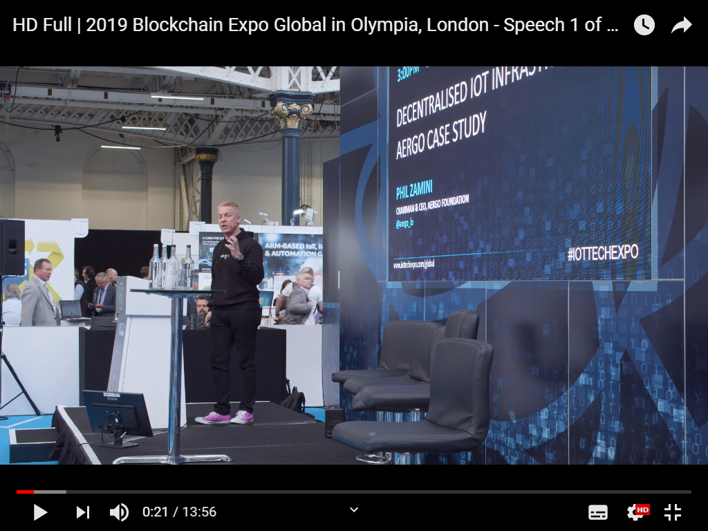 HD Full | 2019 Blockchain Expo Global in Olympia, London — Speech 1 of 2 | April 2019