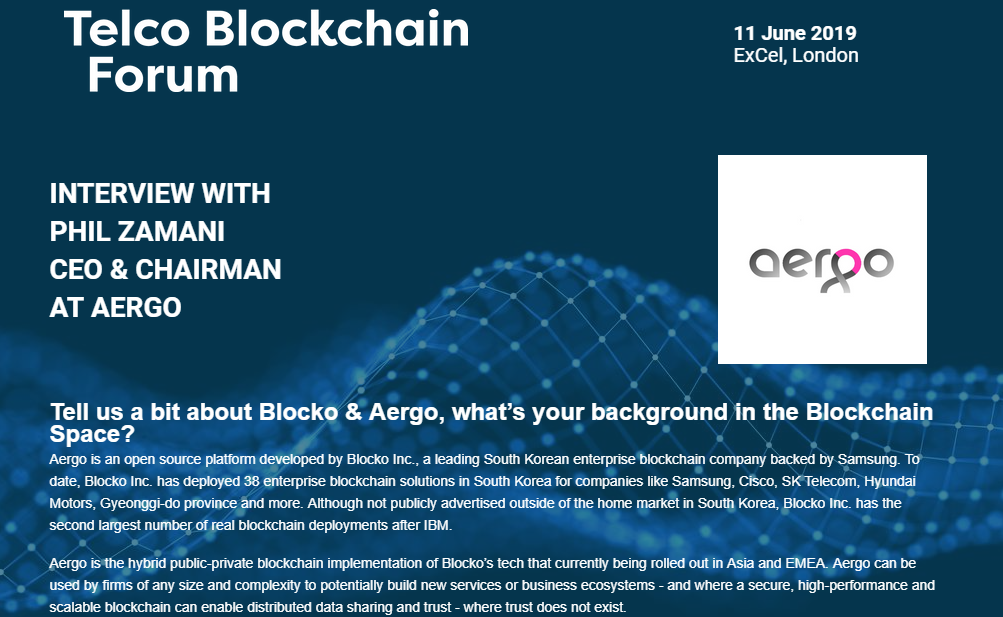 Telco Blockchain Forum: Интервью с Phil Zamani