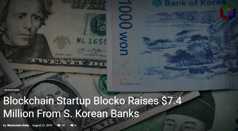 Blocko получило $7,4 млн от корейских банков