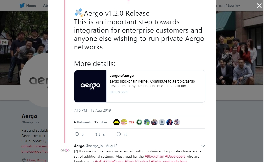 Релиз Aergo v1.2.0