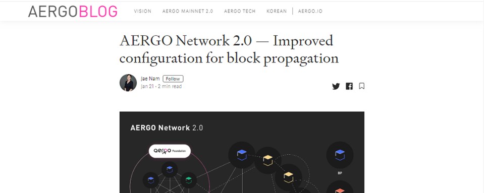 «AERGO 2.0  -Улучшенная конфигурация для распространения блоков»- статья от Jae Nam