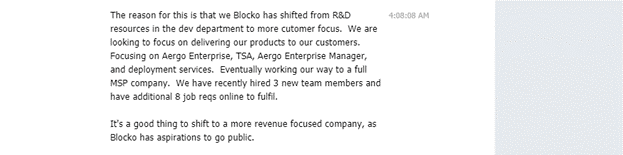 Почему количество сотрудников Blocko уменьшилось вдвое по сравнению с предыдущим месяцем? Ответ от Команды