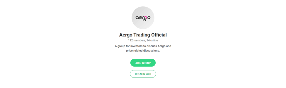 Присоединяйтесь к официальной группе  Aergo Trading Official в Telegram