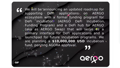 Команда Aergo планирует создать инкубационный фонд в размере 10 000 000 долларов США, проект в ожидании утверждения AGORA.