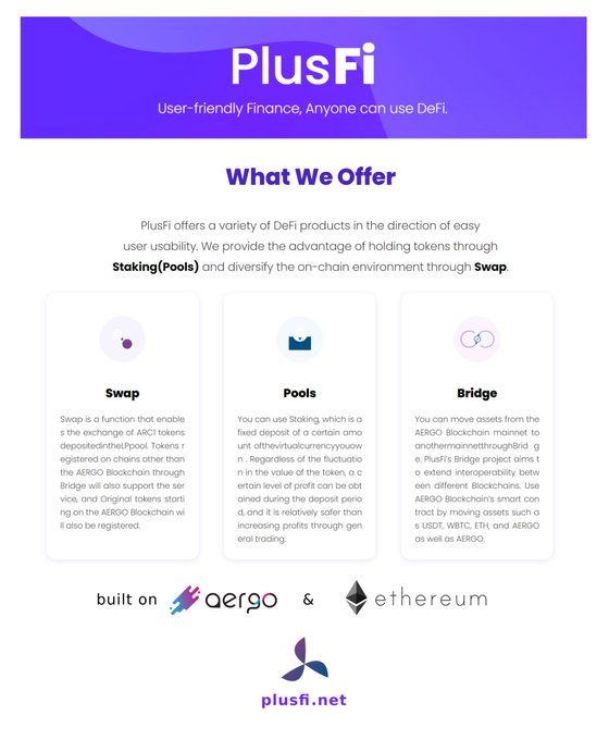 Запущен вебсайт PlusFi : твит от DesignBlock