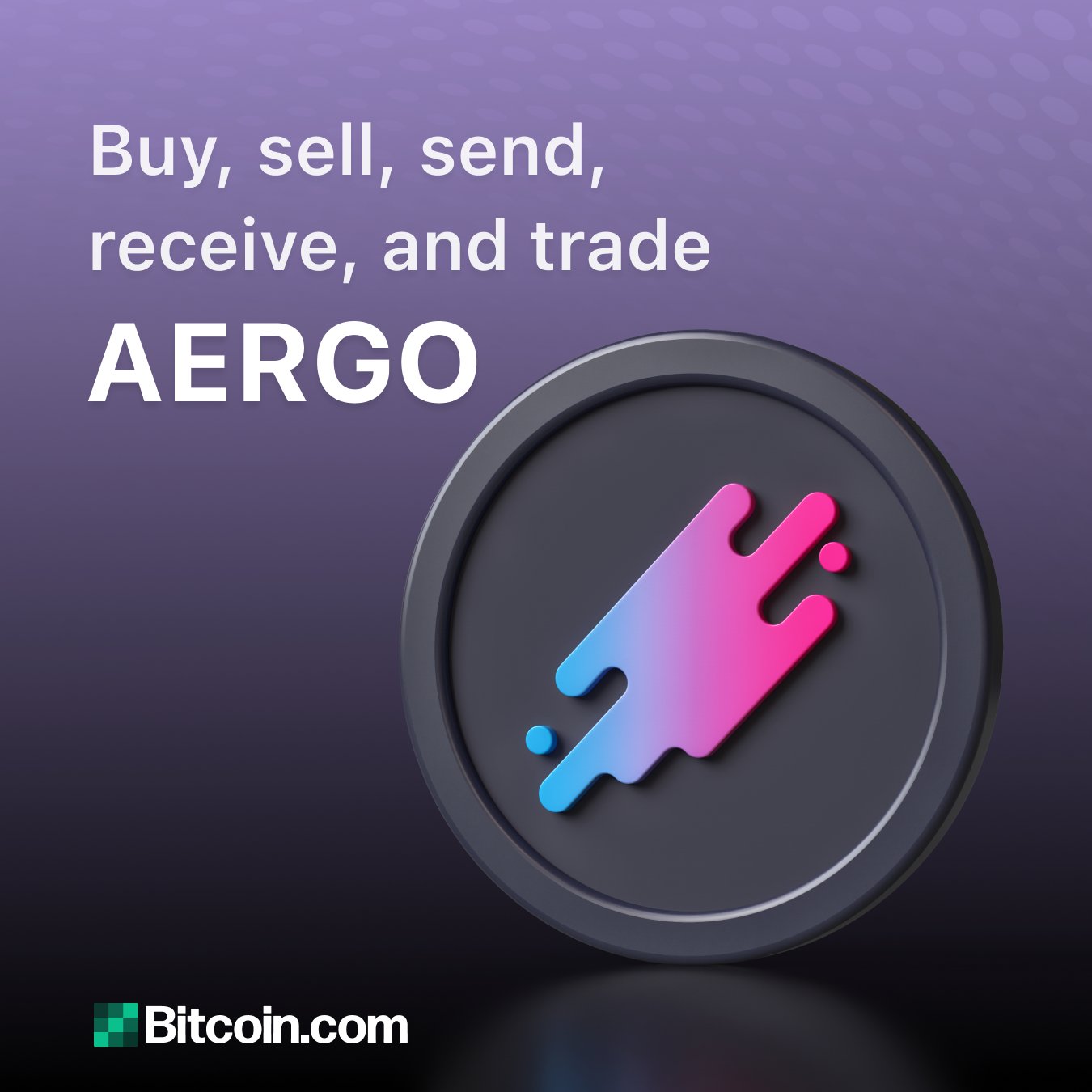Теперь вы можете хранить, управлять, обменивать и использовать AERGO в кошельке Bitcoin.com: твит от Bitcoin.com