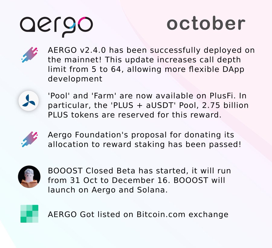 Aergo в октябре : твит от Designblock