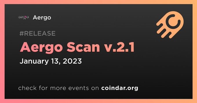 Обновление Aergo Scan до версии v2.1