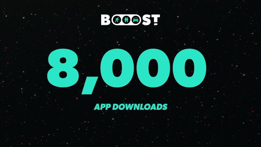 8000 загрузок приложения BOOOST