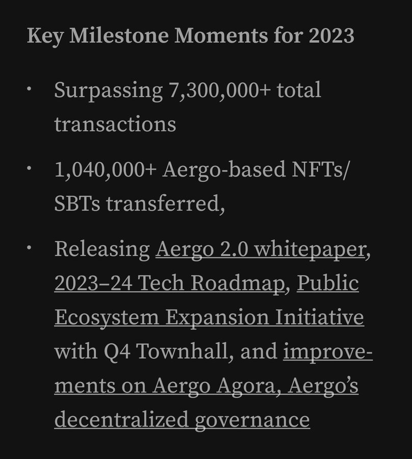 Ключевые вехи Aergo на 2023 год: твит от I am an Aergonaut