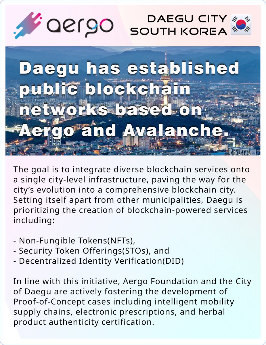 Aergo Foundation и the город Daegu: твит от DesignBlock