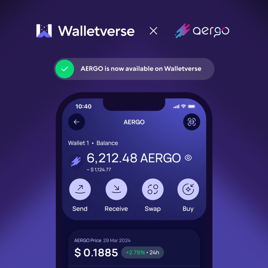 Walletverse supports $AERGO