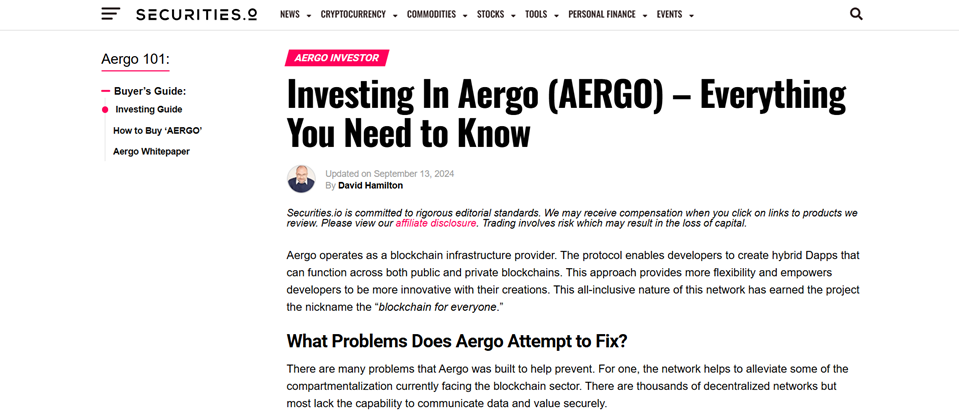 Инвестирование в  Aergo (AERGO) – Все что вам необходимо знать