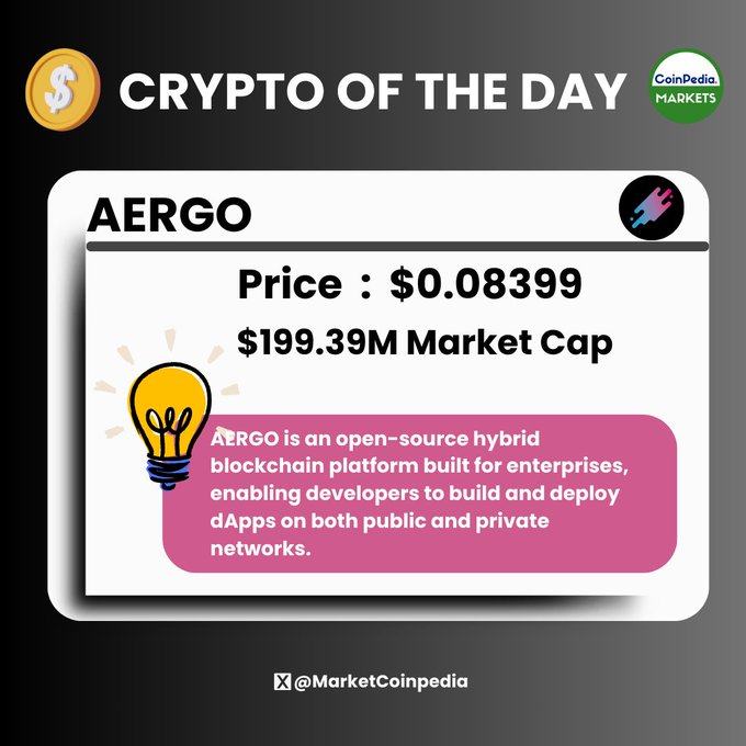 Криптовалюта дня: $AERGO: пост Coinpedia Markets
