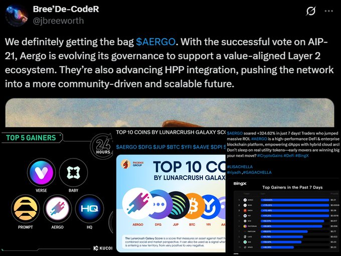 LGF! Строители продолжают строить $AERGO