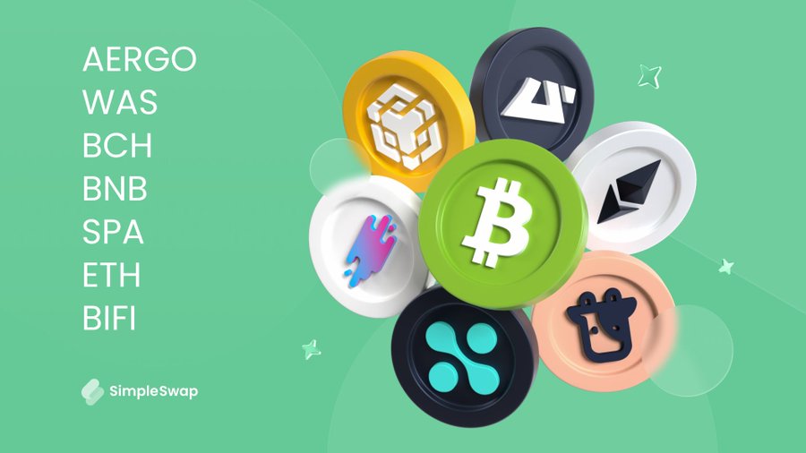 Самые популярные монеты на этой неделе: пост от SimpleSwap