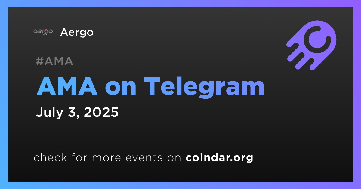 Aergo проведет AMA в Telegram 3 июля